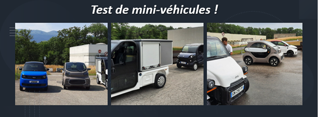 Test mini-vehicules