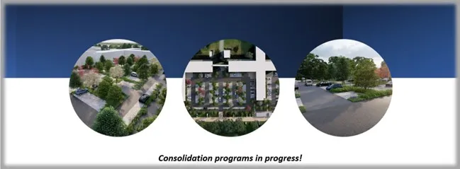 Updates on the Consolidation programs in Prévessin !