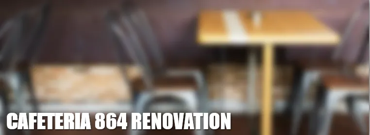 L’inauguration de la cafétéria du B.864 est prévue le Lundi 6 Novembre