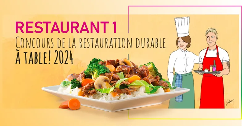 La démarche durable du Restaurant 1 primée au concours « A Table ! » 2024.